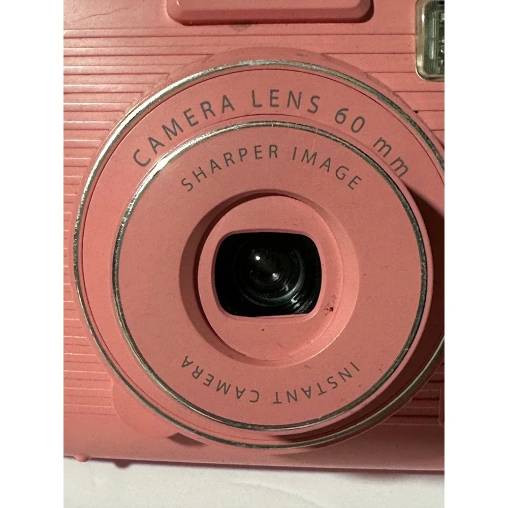 Sharper Image Instant Camera Pink 60mm Camera Untested for parts only